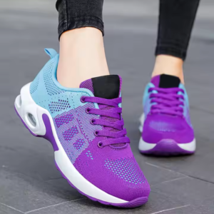 Women Best Selling Lace up Sneakers Mesh Upper Breathable Sport Shoes