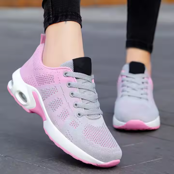 Untitled design (48) Women Best Selling Lace up Sneakers Mesh Upper Breathable Sport Shoes